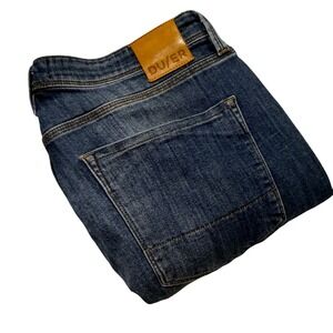 DUER Performance Denim Jeans Mens 36x30 Slim Fit Blue Stretch Coolmax